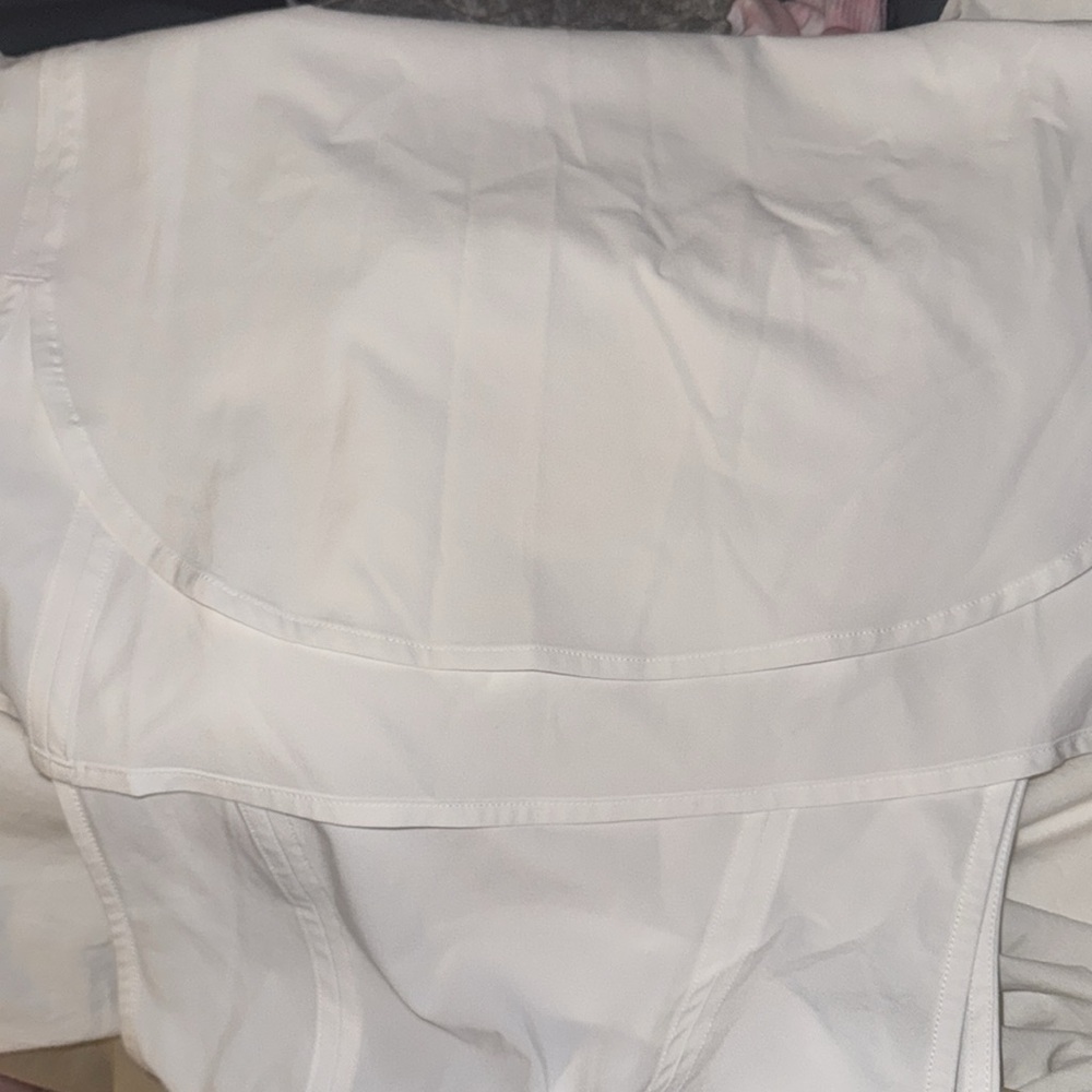 Athleta Zephyr Ribbed Collar Tank | Bright White | Sleeveless | XS - Picture 6 of 6